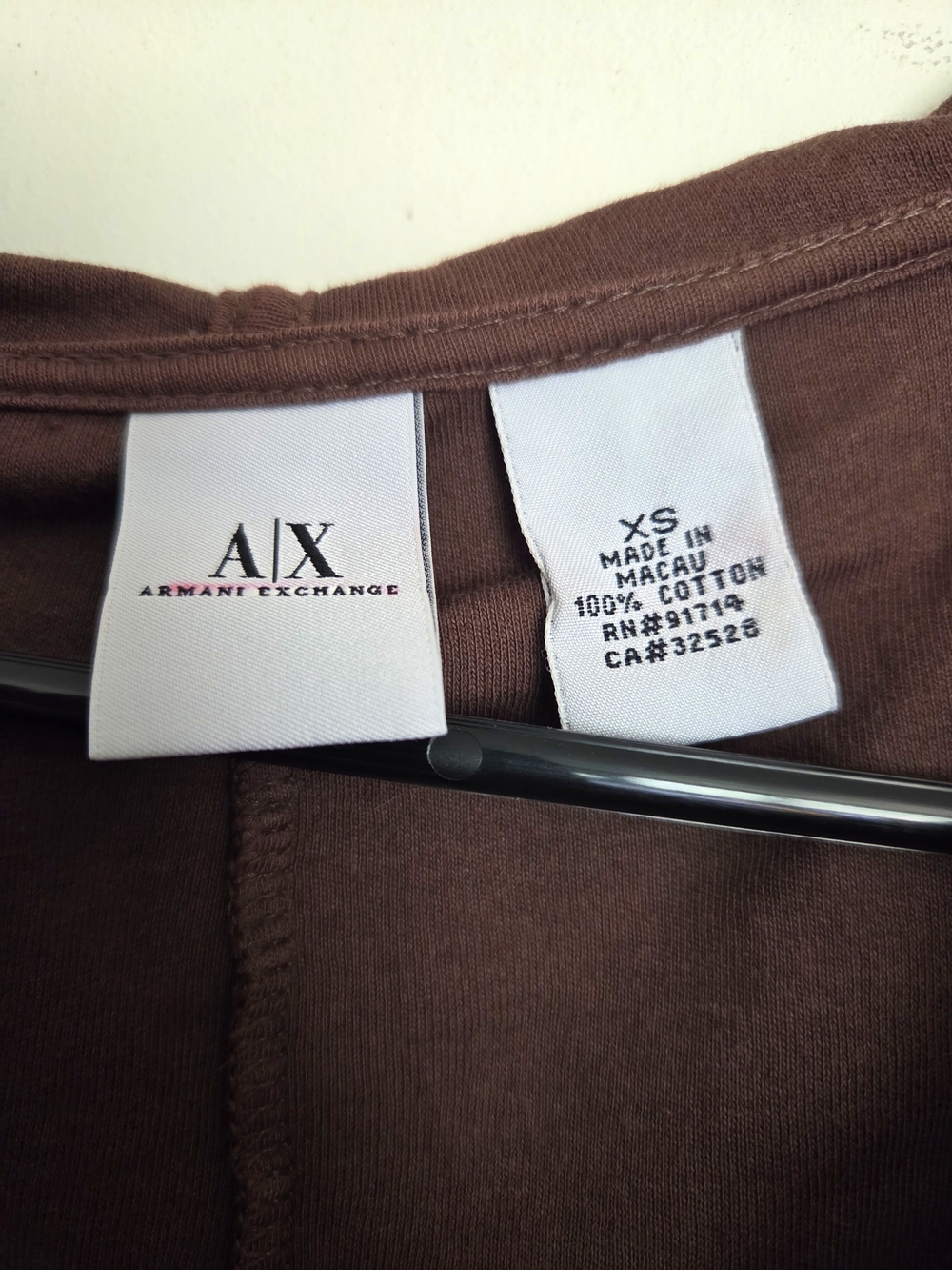 Armani Exchange Brown Snake-Print Lightweight Hooded Jacket - Picture 2 of 2